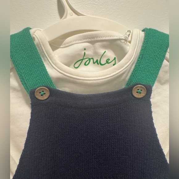 Joules 2 piece knit overall set NWOT - Picture 3 of 5